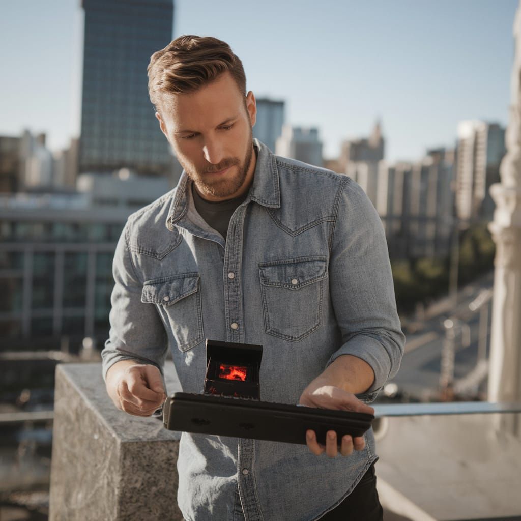 Retro-Futuristic Inferno in a Digital Age