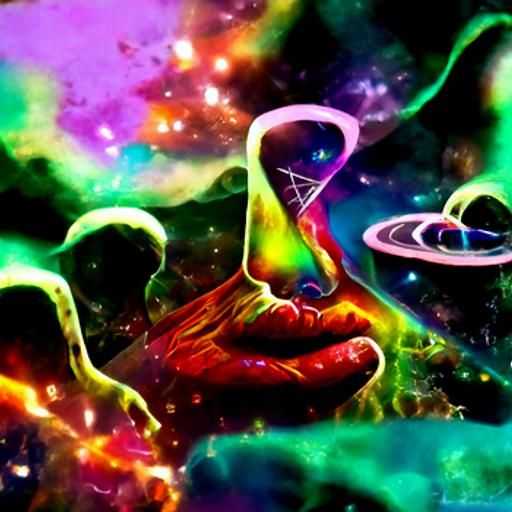 Astral Cosmic Illustration by Pablo Amaringo