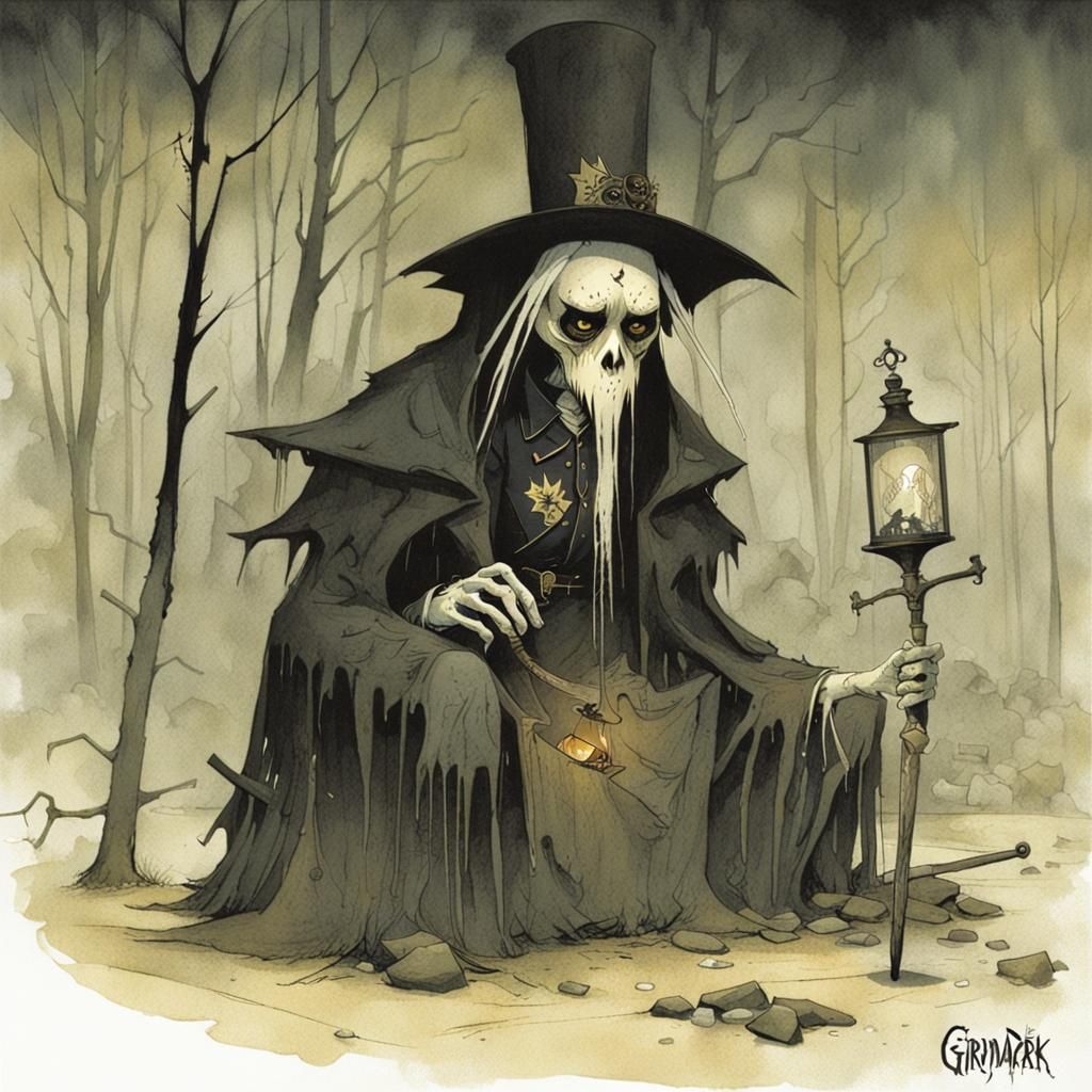Grimdark Image in Gris Grimly Style