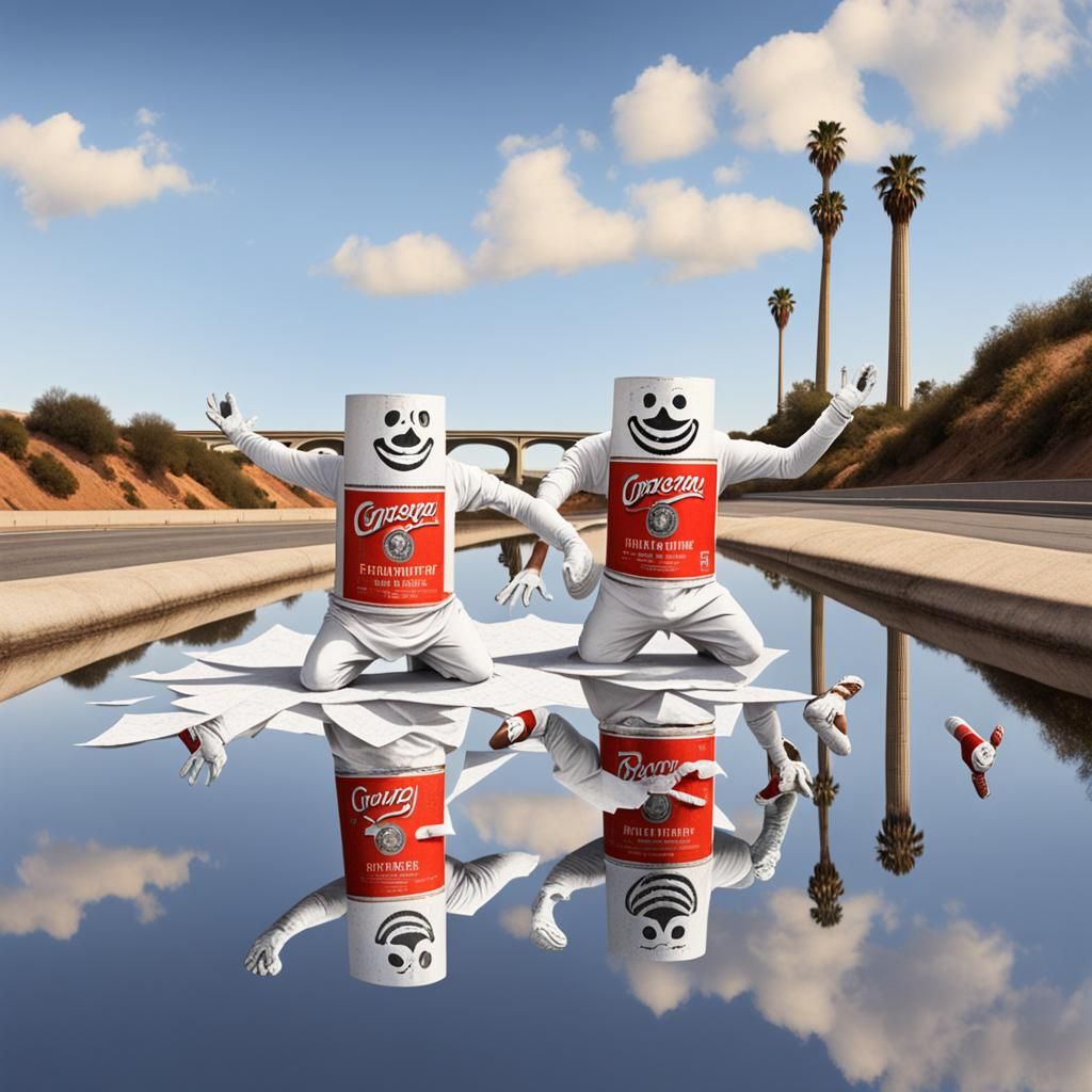 Toilet Paper Rolls Breakdancing in the Los Angeles Aqueduct ...