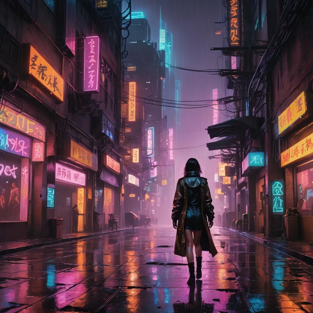 Cyberpunk girl (B)