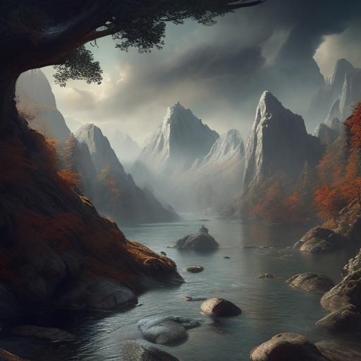 Fantastical Beethoven Matte Painting in 8k