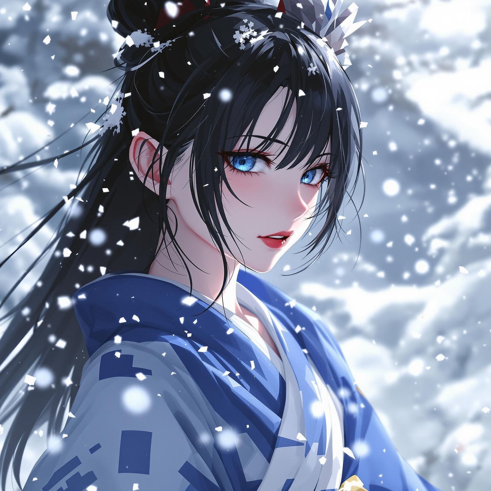 Bride of the Frosty Winds in a Winter Wonderland