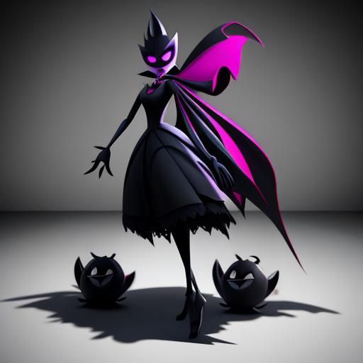 Hazbin Hotel Inspired 3D Art with Shading