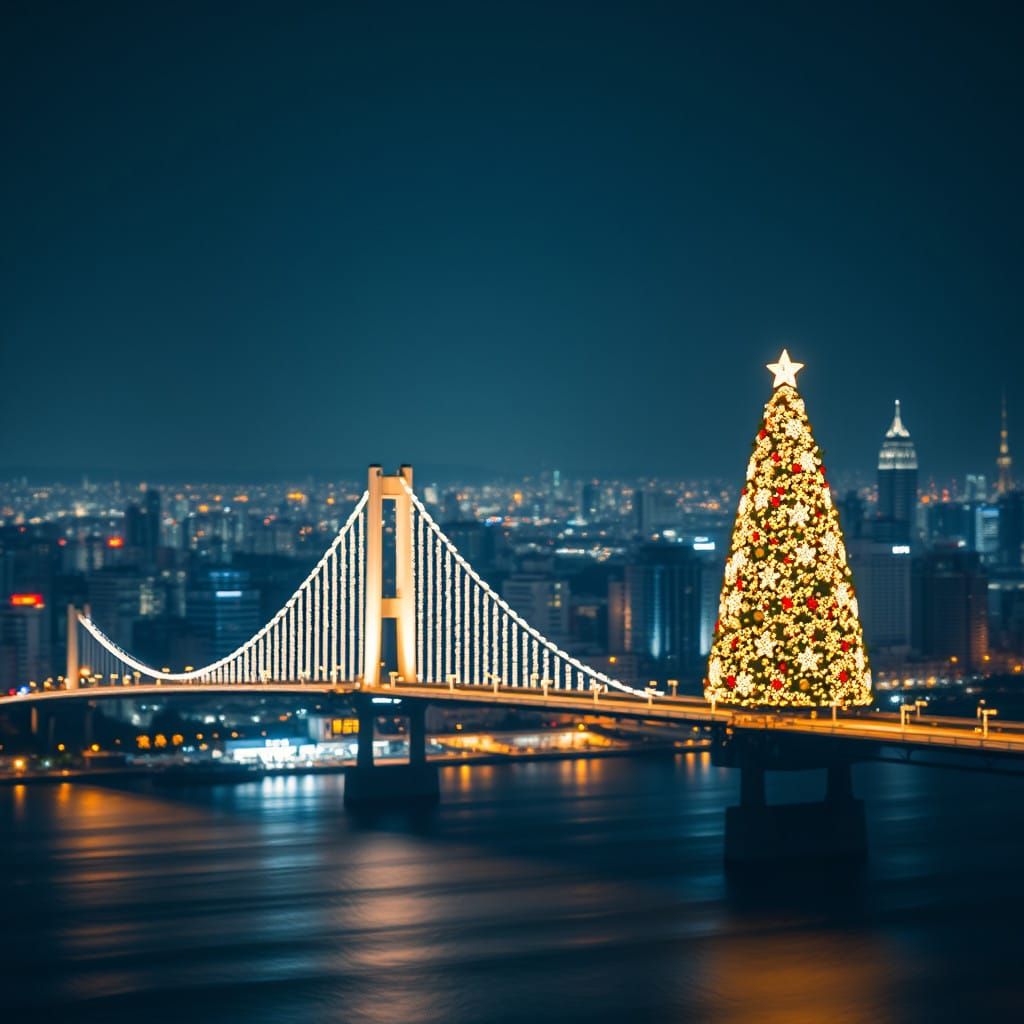 Hyper-Realistic Tokyo Panorama at Dusk