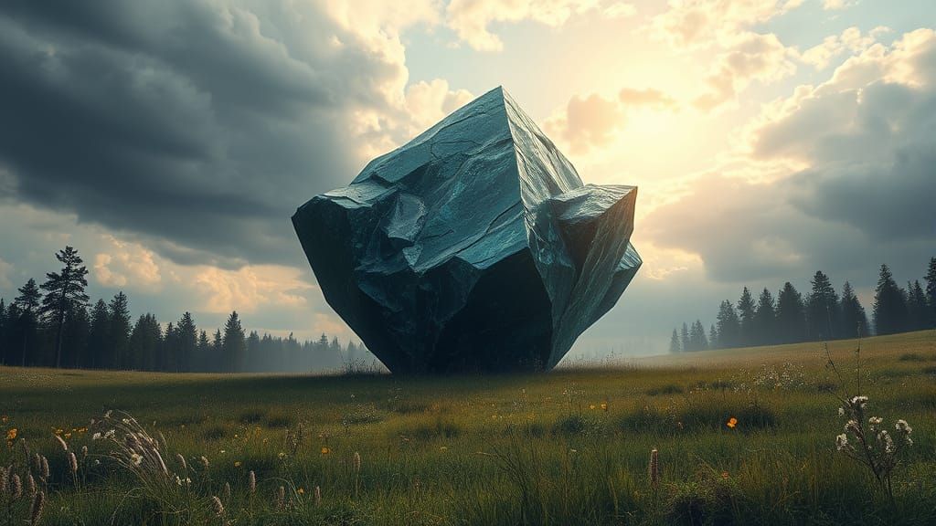 Cosmic Monolith Rises Above the Meadow