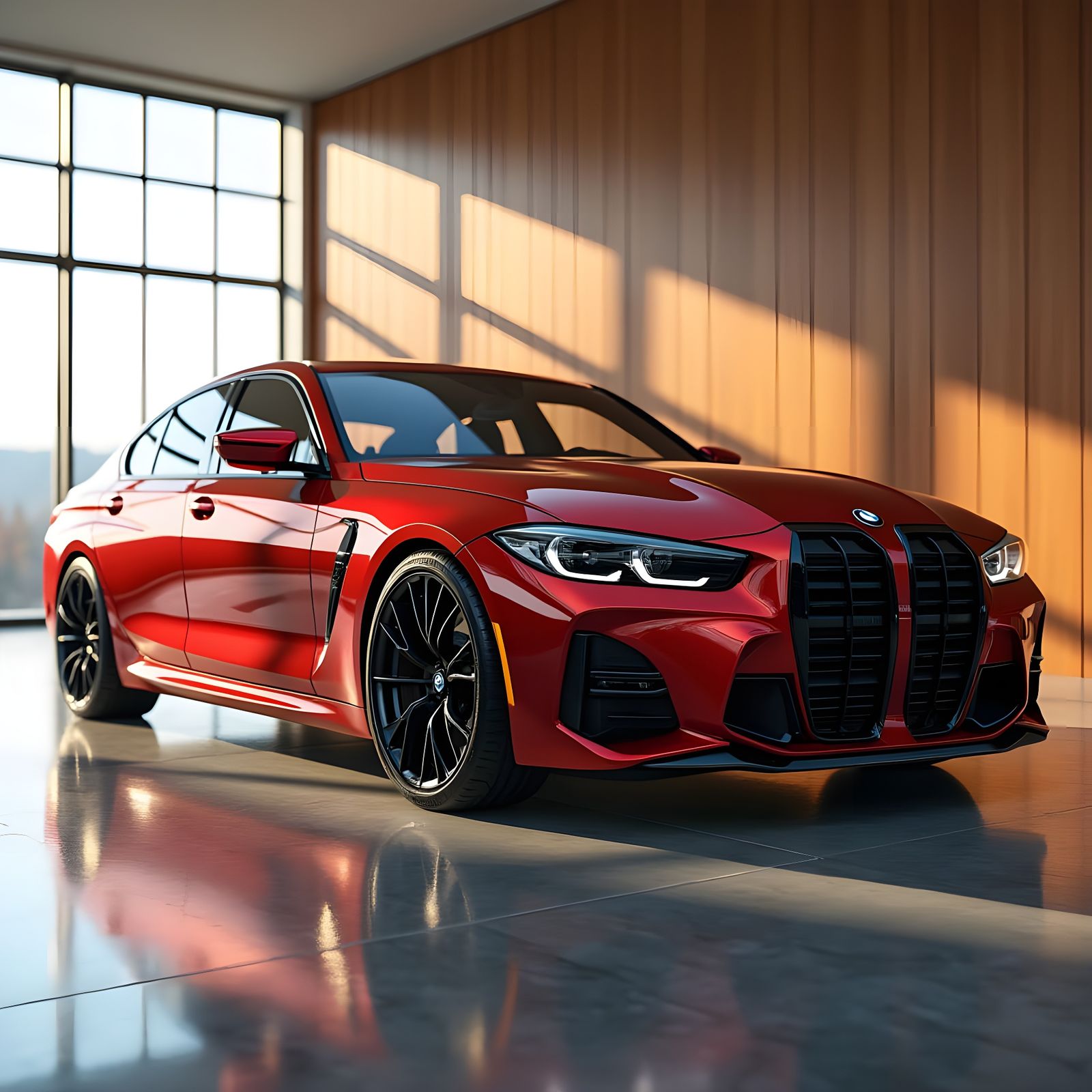 2025 BMW M3: Radiant Red Luxury Sports Sedan