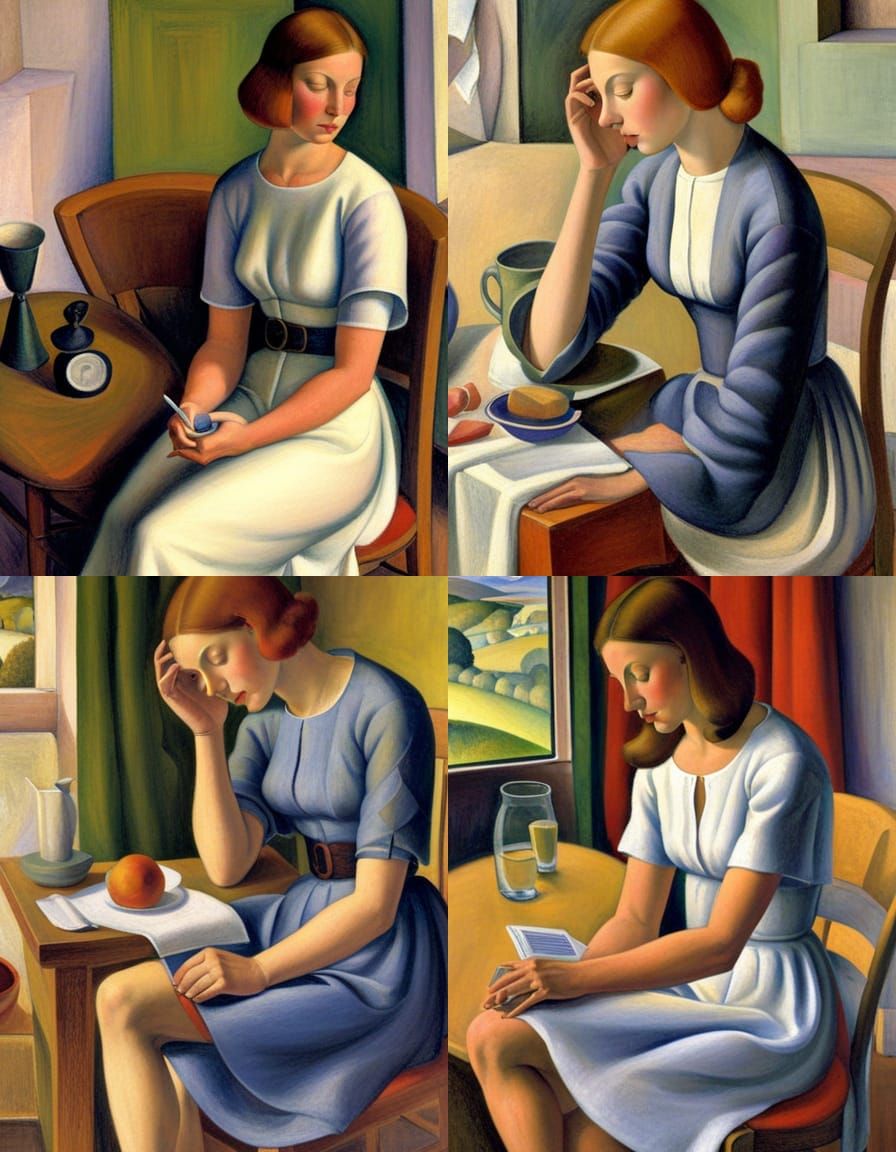 Elegant Portrait in Early 20th Century Style