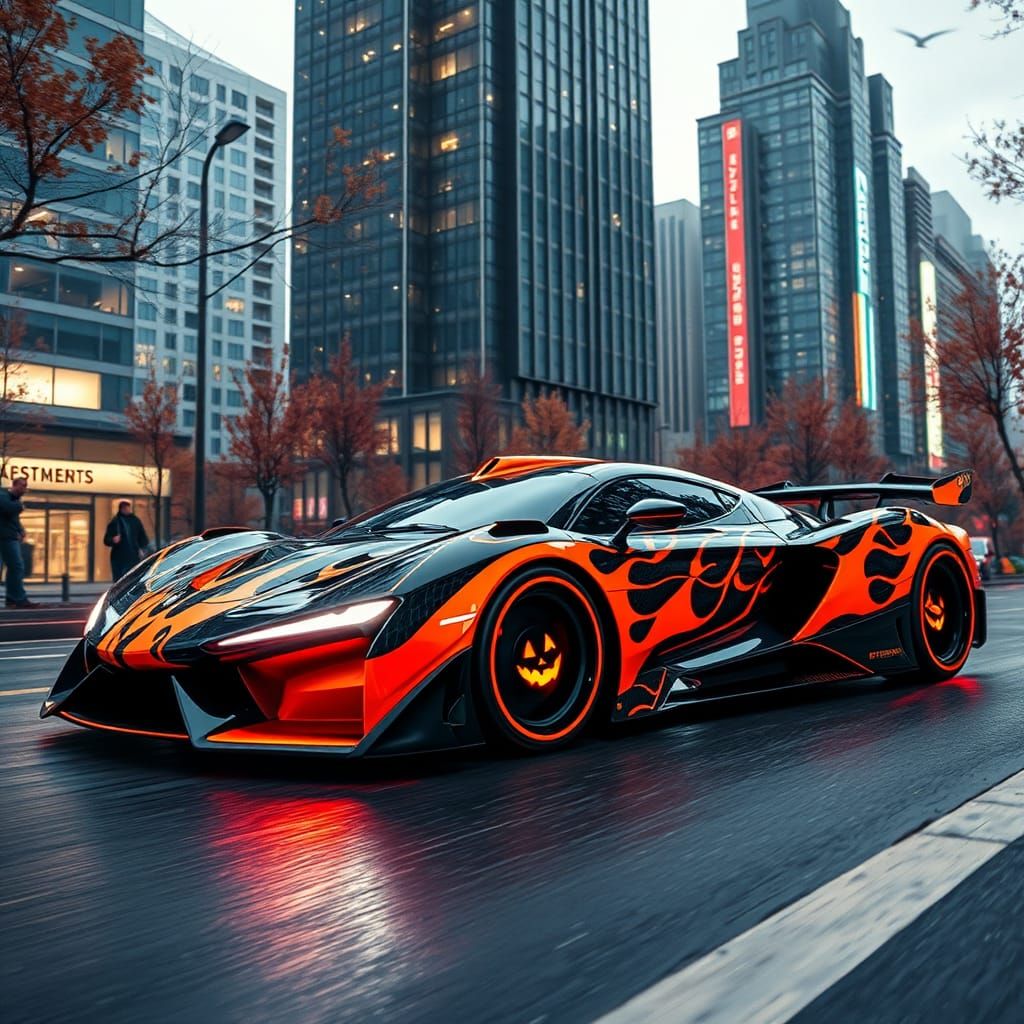 cybernetic Halloween car🎃