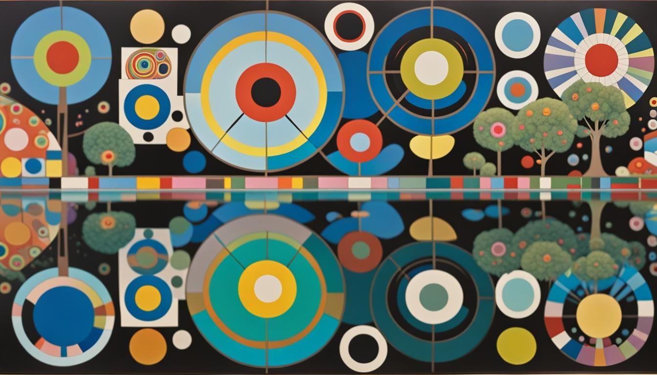 Kaleidoscopic Garden in Superflat Style