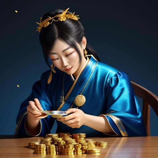 Hyperrealistic Fortune Cookie Explosion in Golden Hour