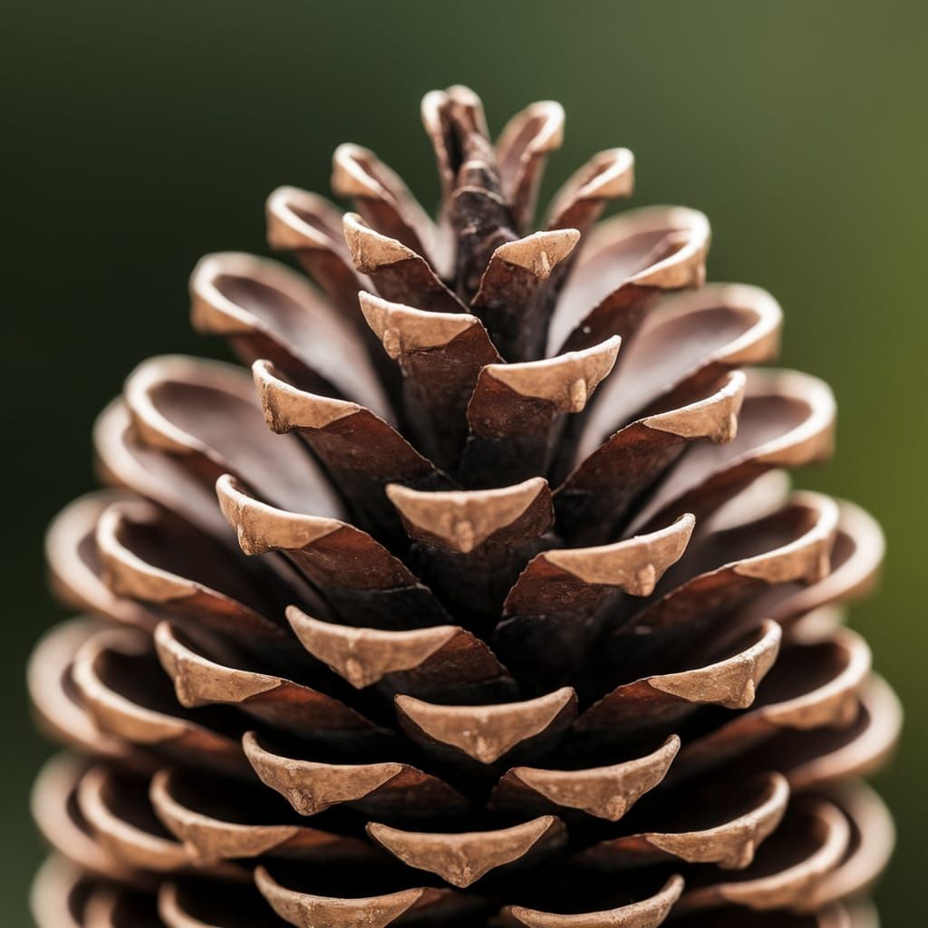 Detailed Macro Photo of a Pinecone