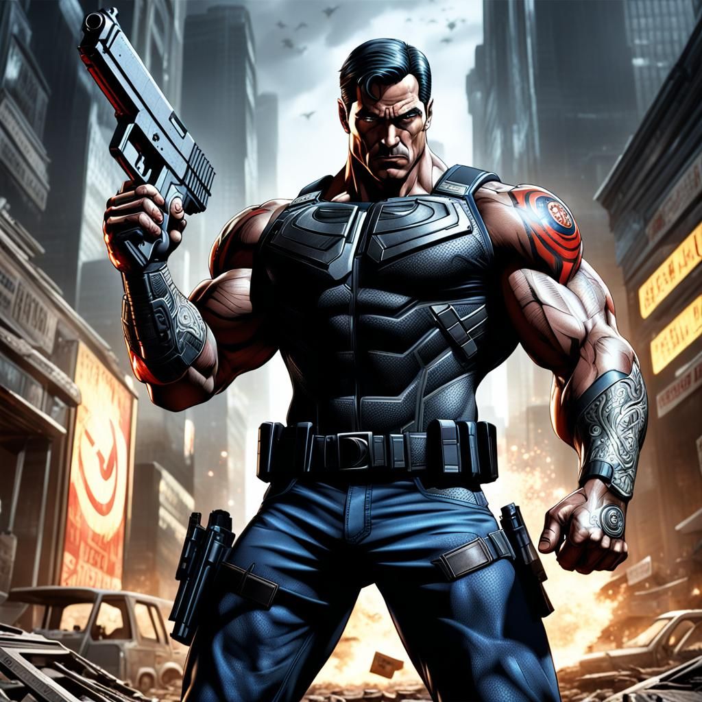 Hyperrealistic Human Target with Shotgun and Glock