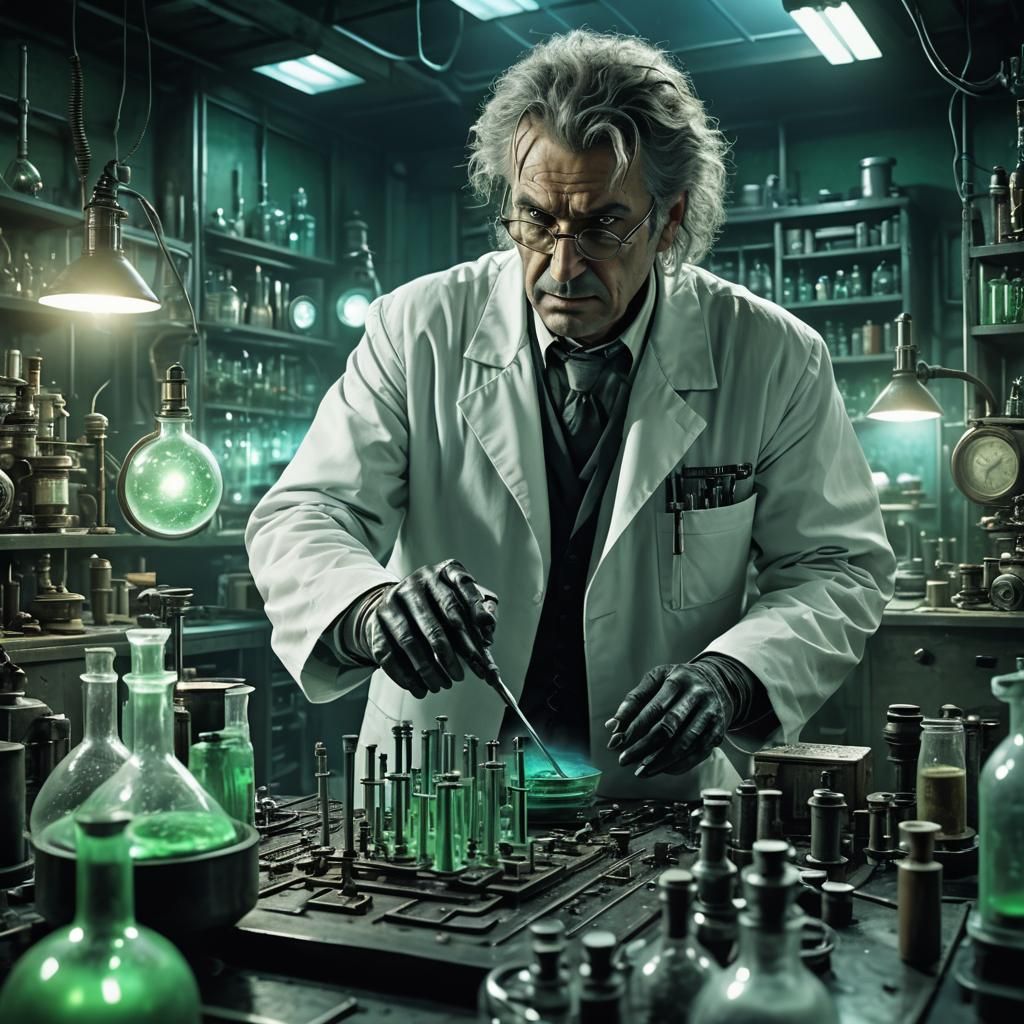 Gothic Laboratory: Mad Scientist's Experiment in Dark Fantas...