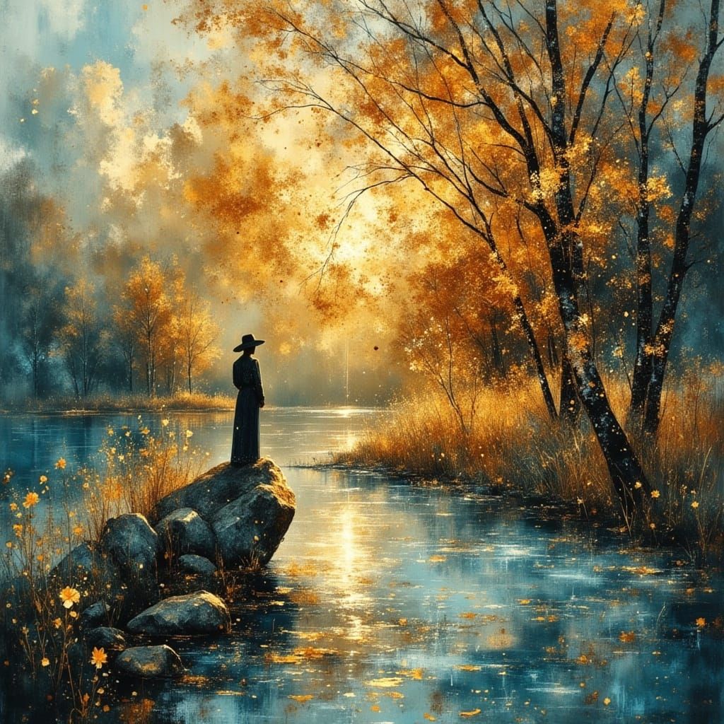 Ethereal Summer Breeze Over Water