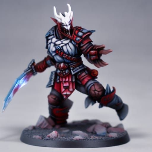 Epic Fantasy Wargaming Diorama with White Dragon