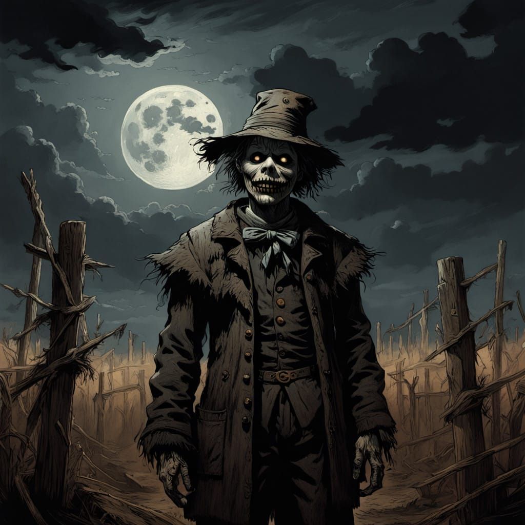 Sinister Scarecrow in Raggedy Andy Horror