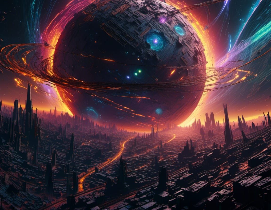 Sci-Fi Black Hole Consumes Planet