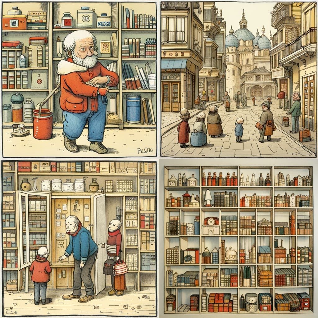 Charming Illustration in Children's Book Style