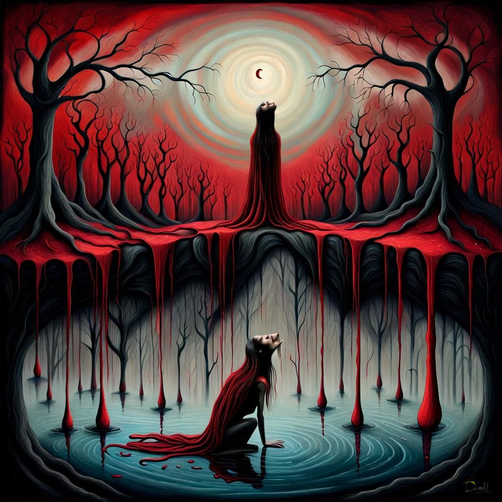 Surreal River of Tears: An Emotional Awakening