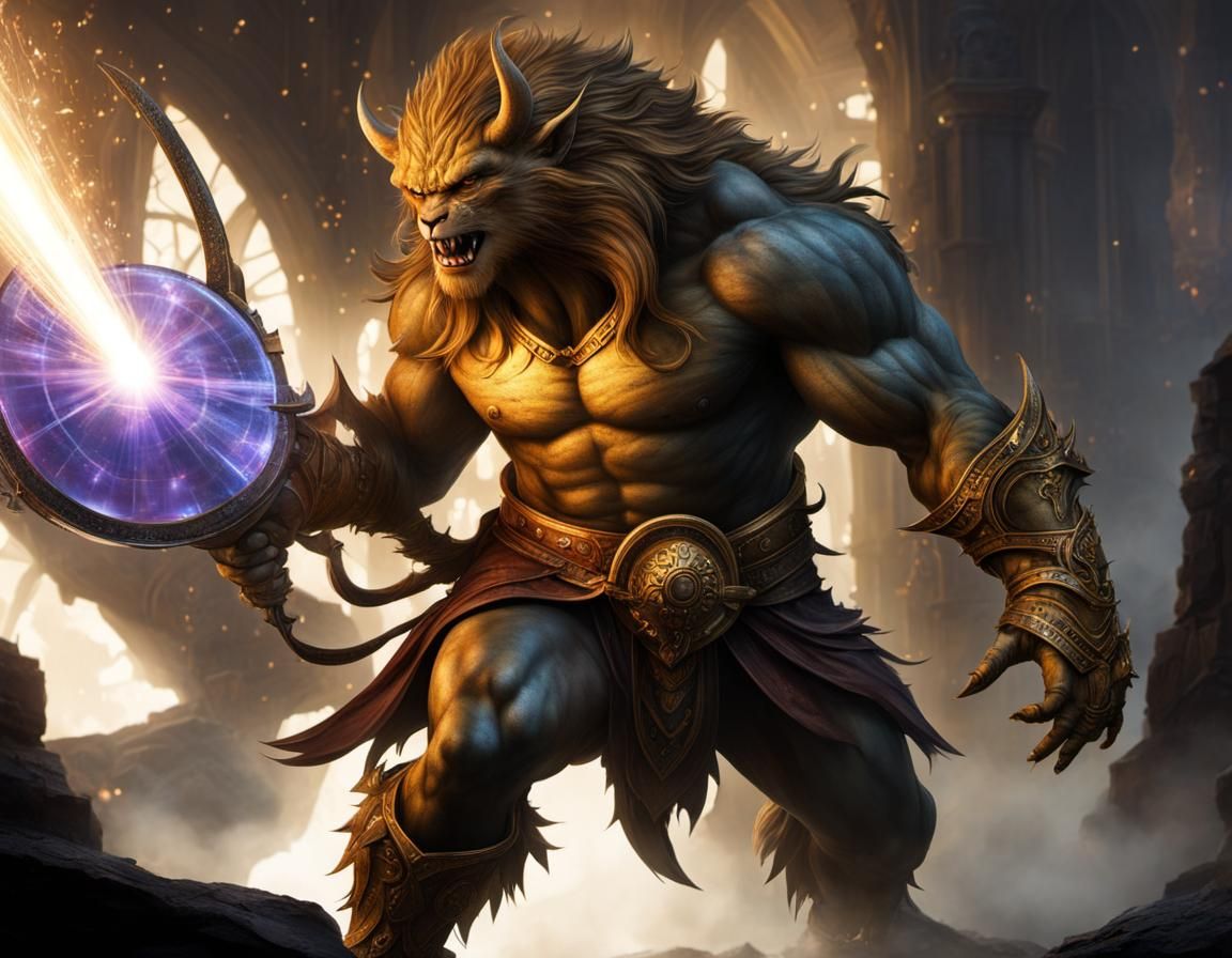 Grendel Breaks Through Heorot's Door