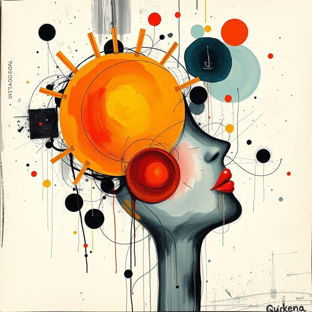 Automatism Art: Exploring Happiness in Abstract Form