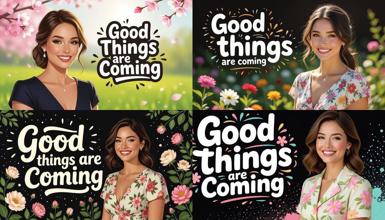 Good Things Are Coming in Playful Font