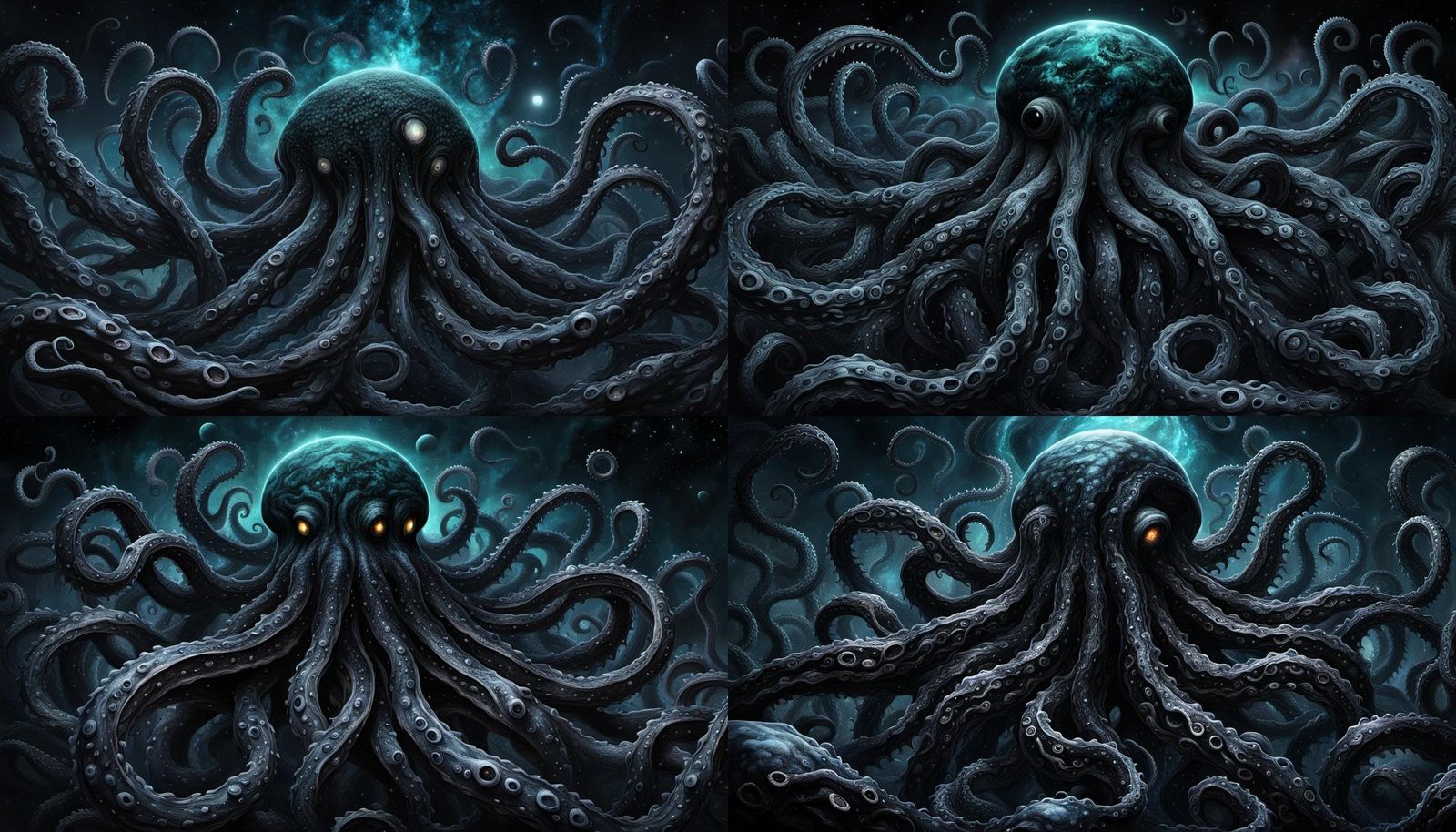 Cosmic Oily Tentacles in the Void: A Lovecraftian Horror