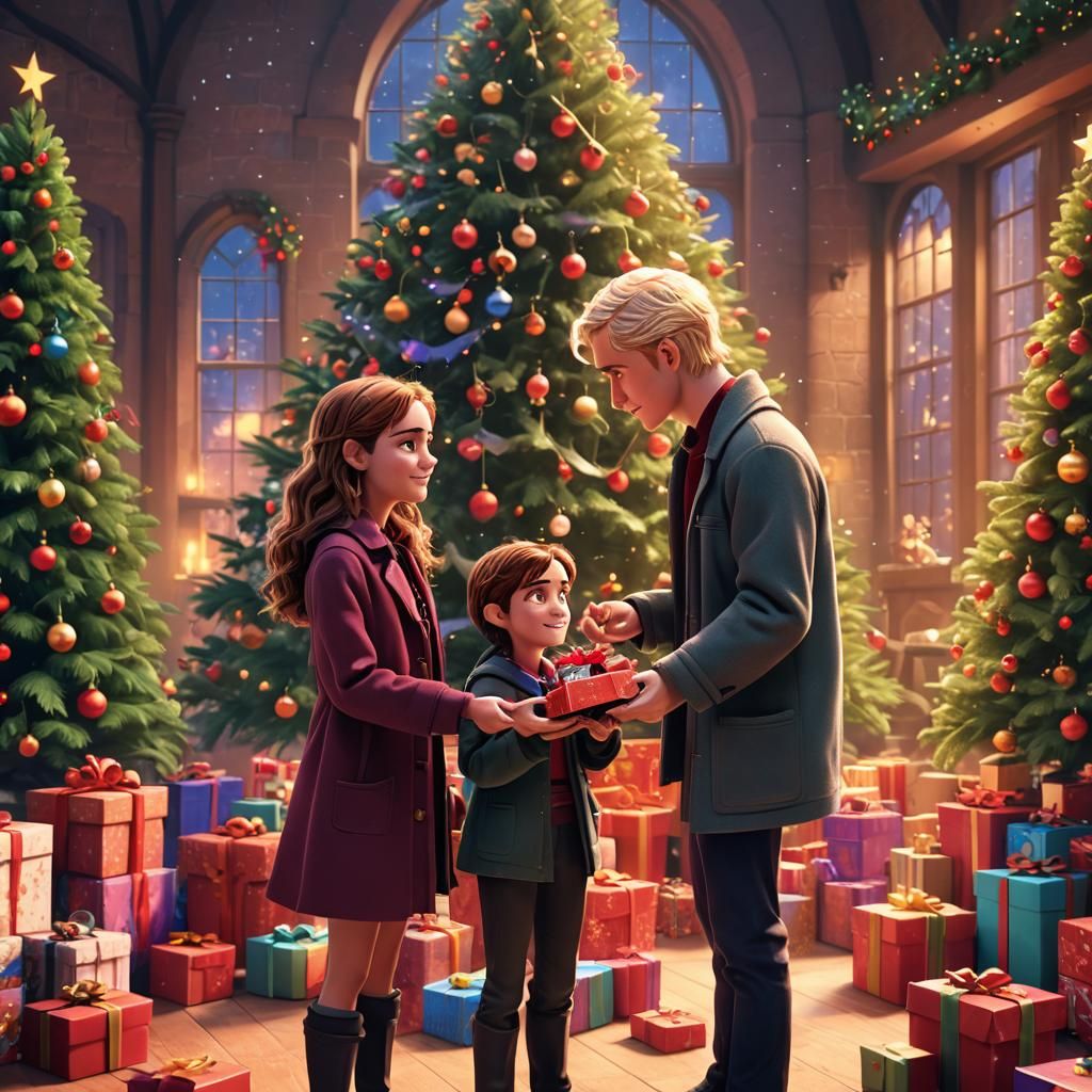 Hermione and Draco's Christmas Gift Exchange