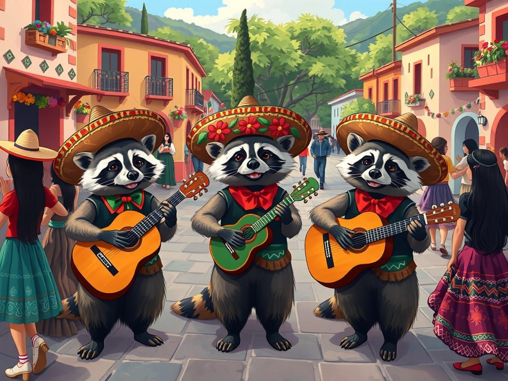 Racoon Mariachi Band