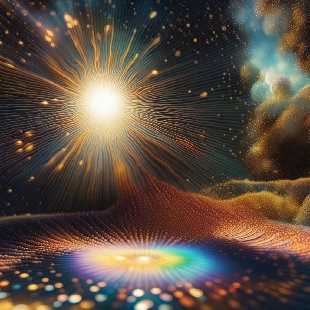 Surreal Rippling Time and Space in Pointillism