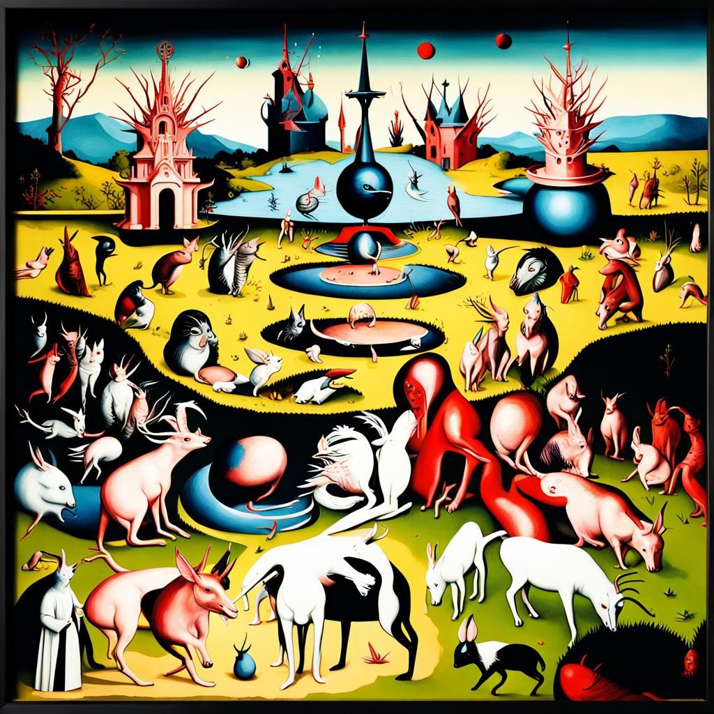 Detailed Garden of Earthly Delights Splash Art