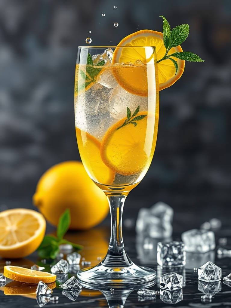 Elegant Limoncello Spritz in an Antirachite Glass