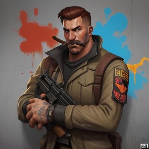Heavy Weapons Expert Character Concept Art