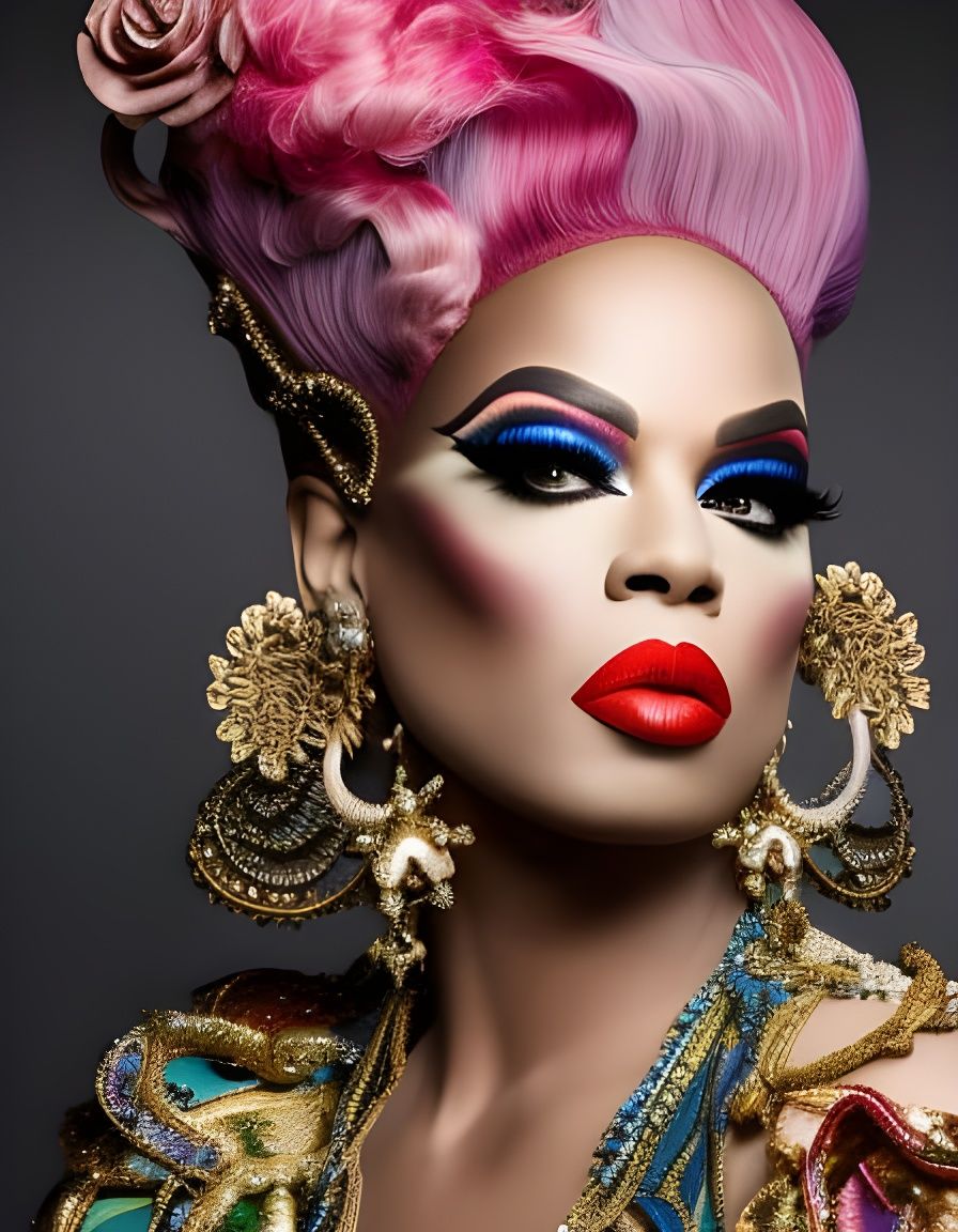 Yvie Oddly with pink hair