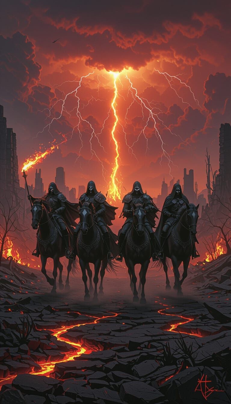 Four Horsemen of the Apocalypse Ride in Epic Style