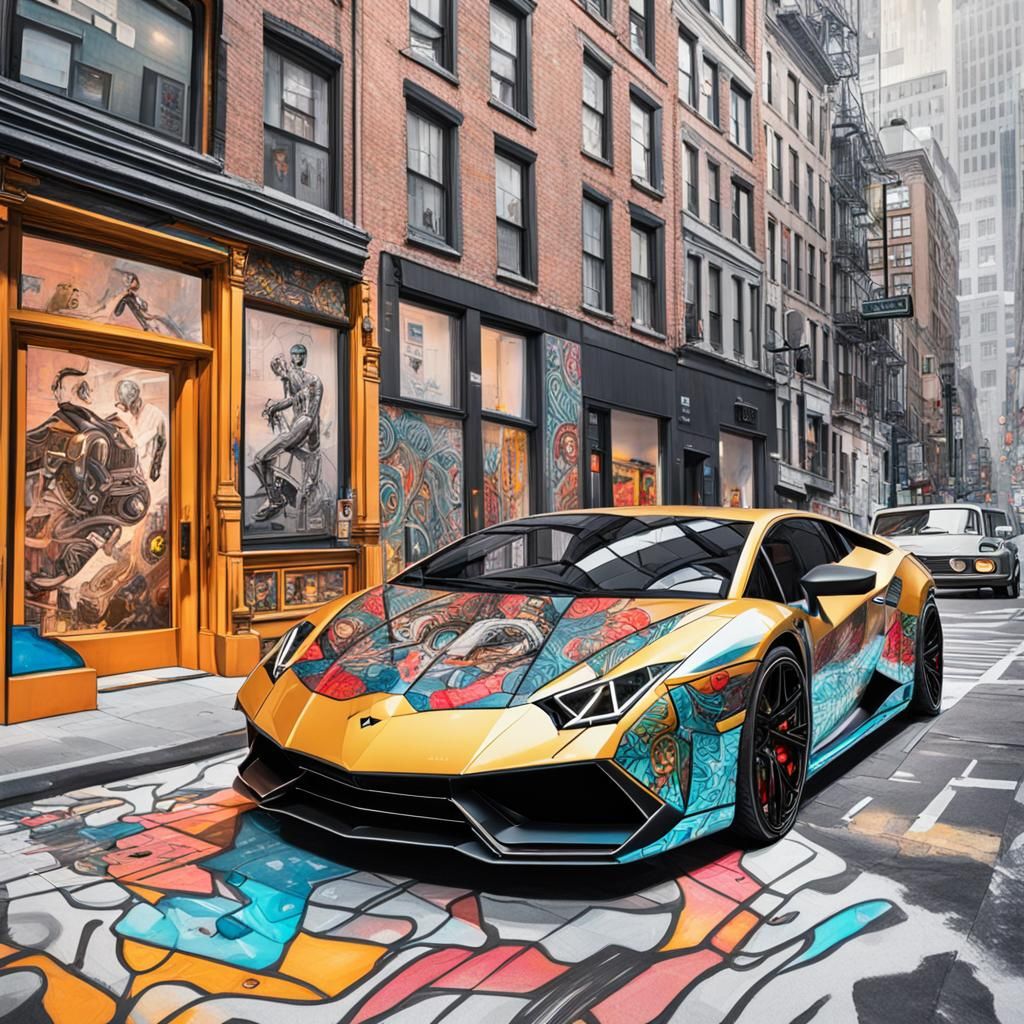 Afromodern Car Gallery: Tattooed Lamborghini Concept Art