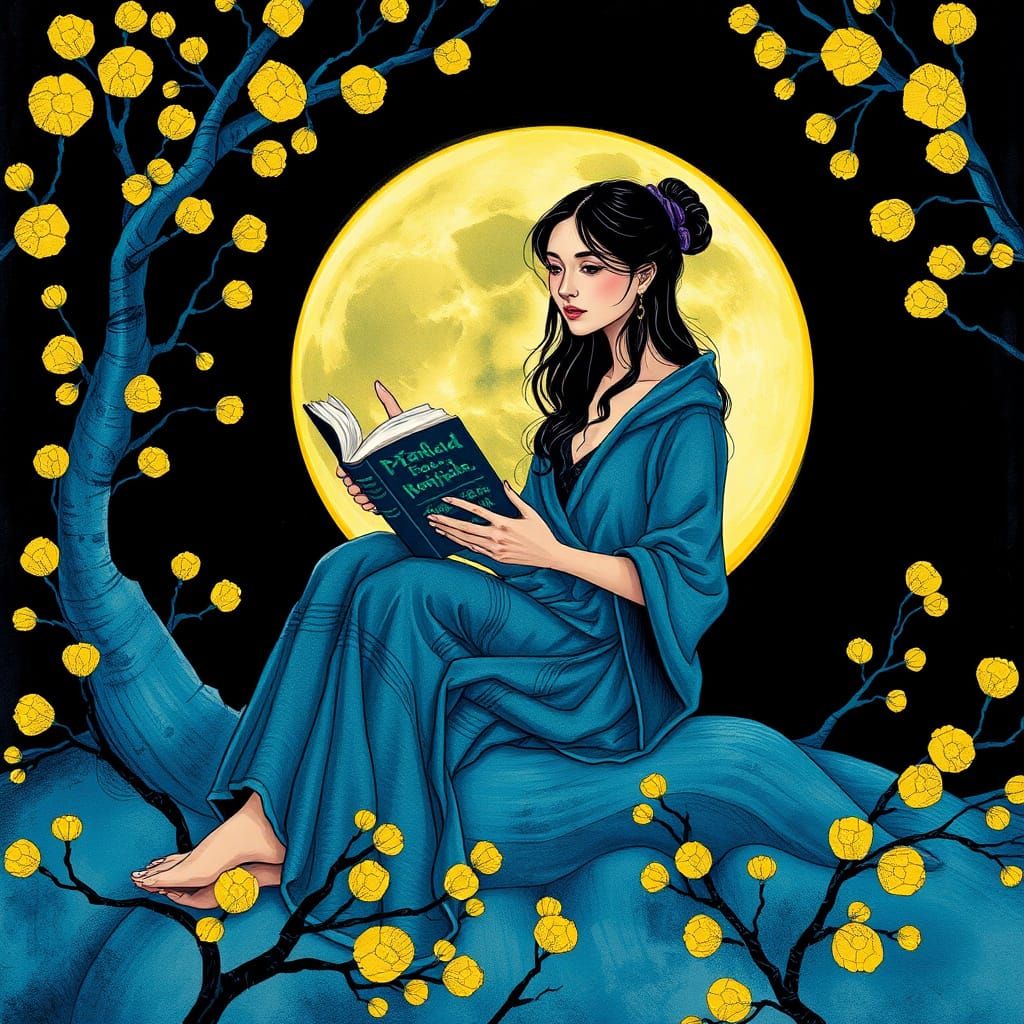 Crayon Moon Book Cover Illustration