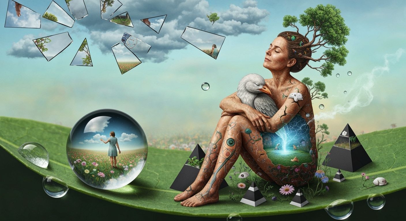 Sculptor in Abstract Creation, Bioluminescent Oasis