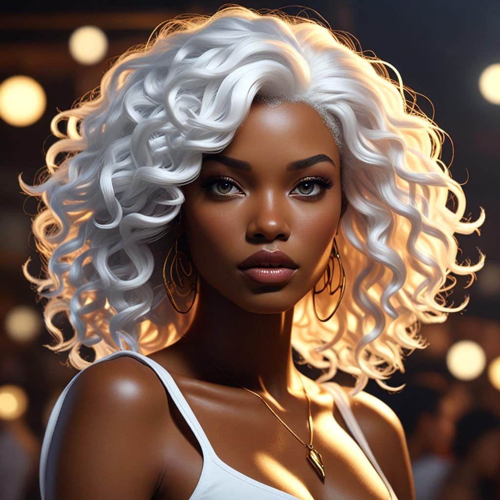 Afro-Futurist Disco Queen Sways on the Dance Floor