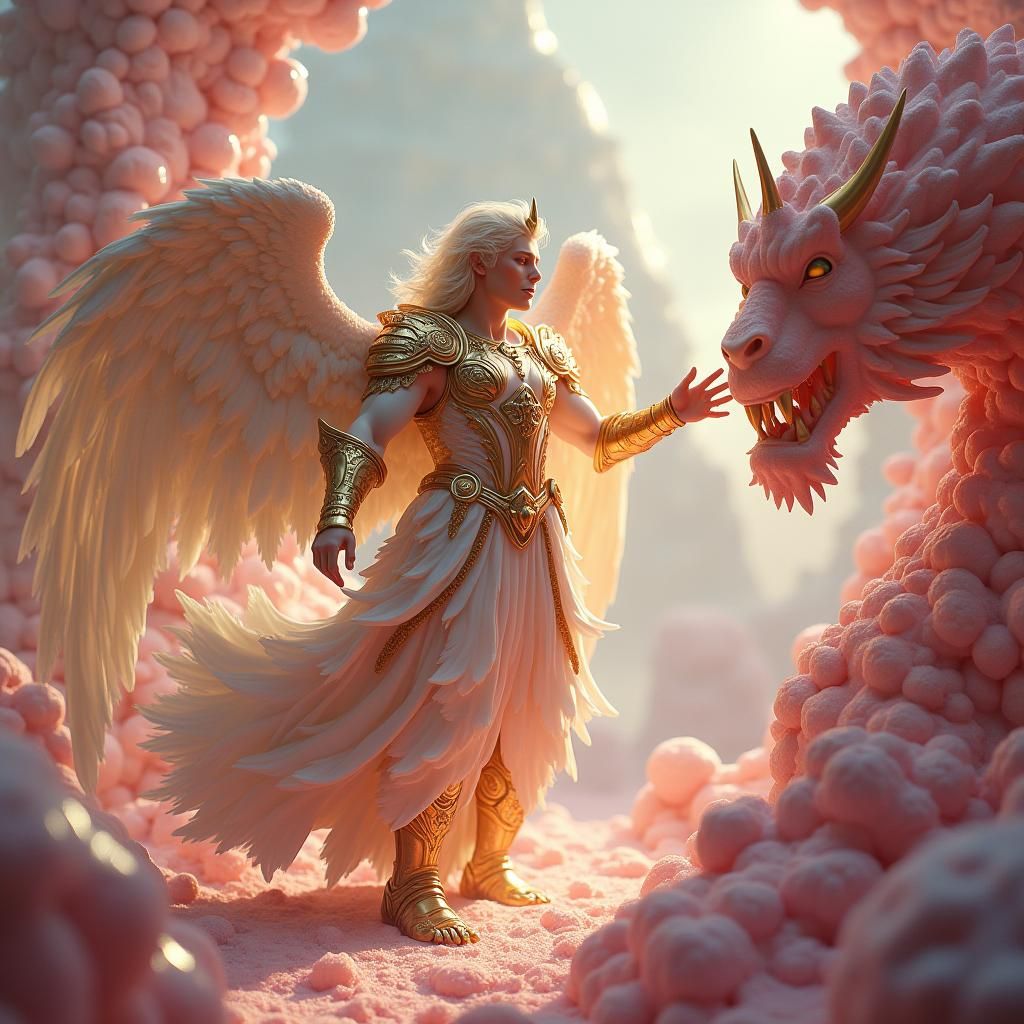 Angel Rescues From Sugar Dreamscape in Fantasy Style