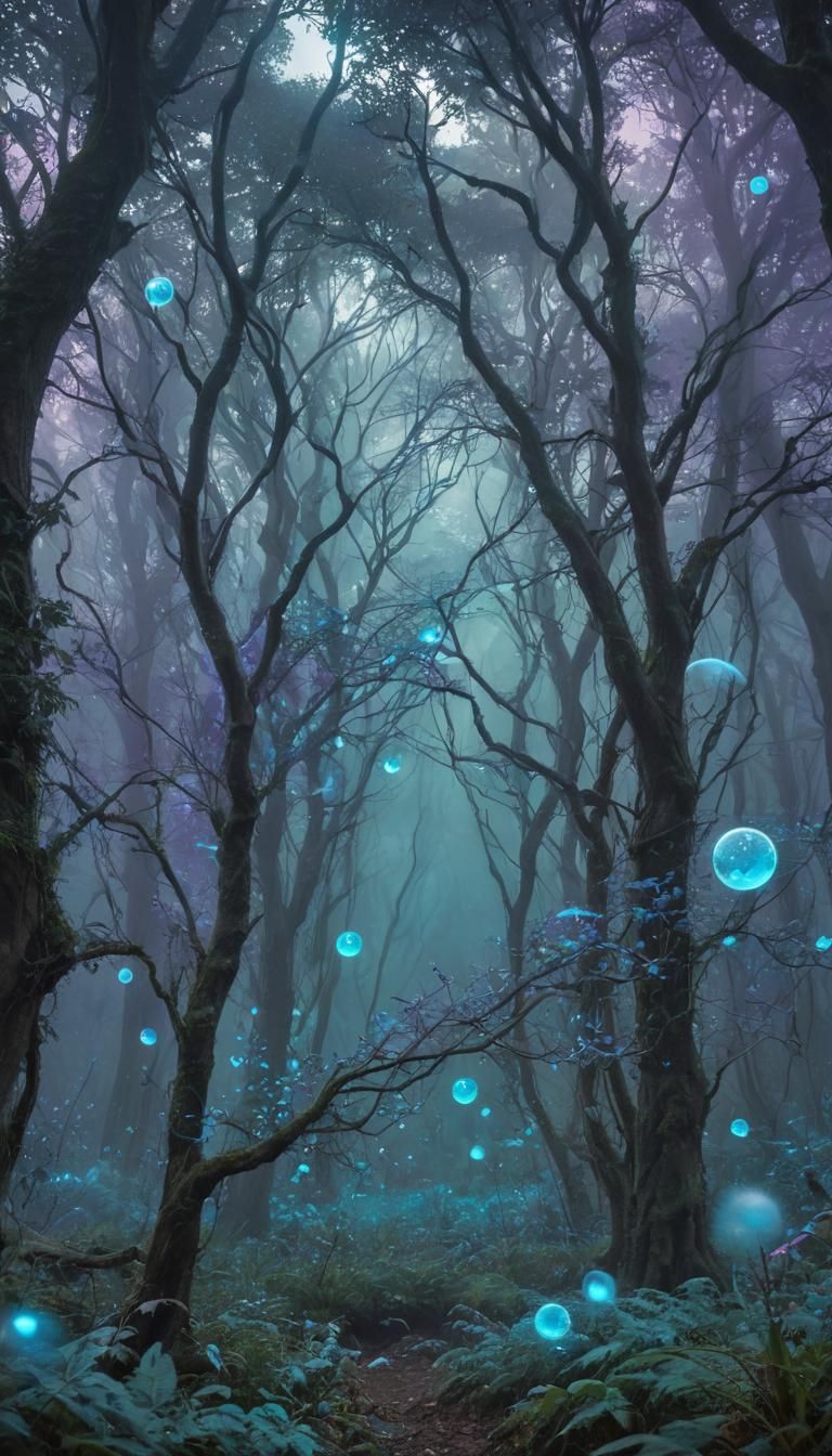 Ethereal Energy Dissipates in Mystical Woodland