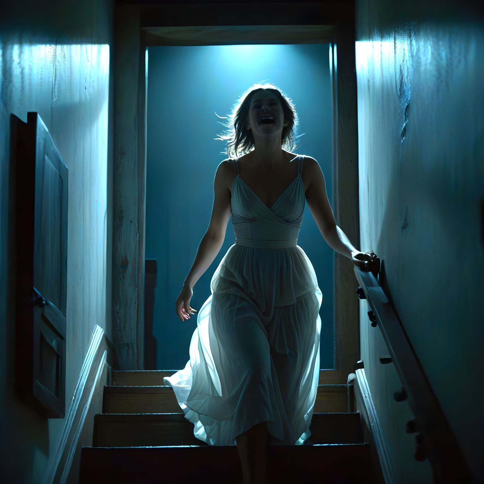 Wife Cackles as She Locks Husband in Basement