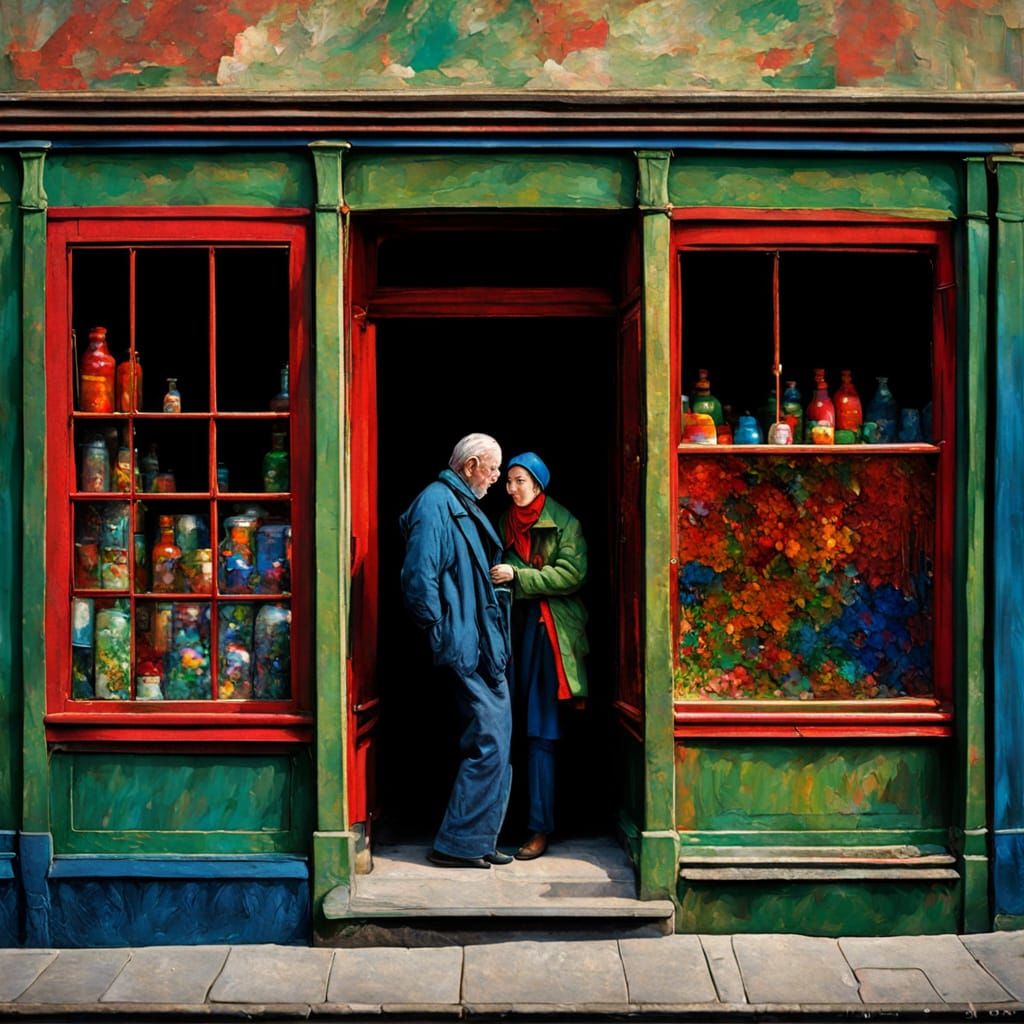 Desperate Man Finds Solace in a Woman's Arms, in Thick Impas...