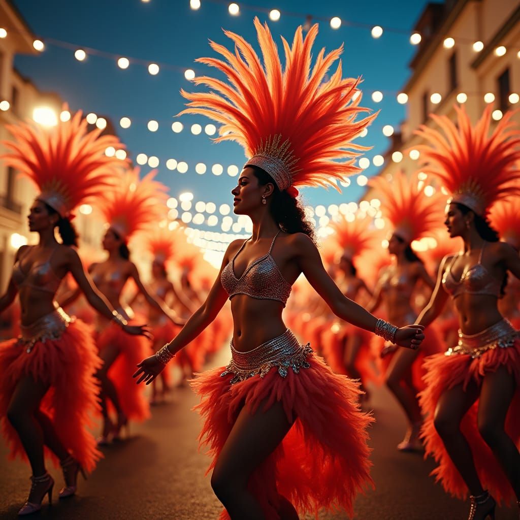 Rio Carnaval: Samba School in Fantasy Concept Art Style