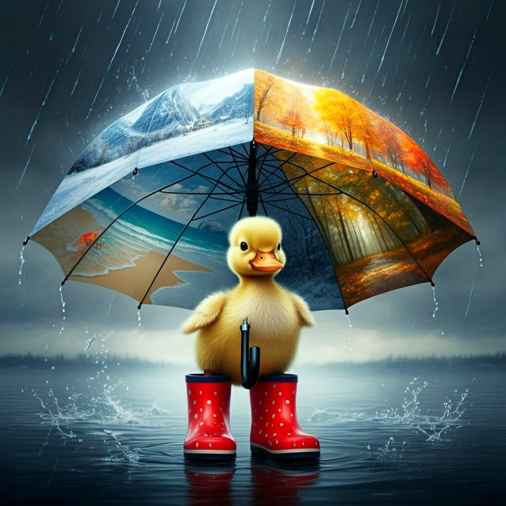 Surreal Umbrella Embodies the Whimsy of All Four Seasons