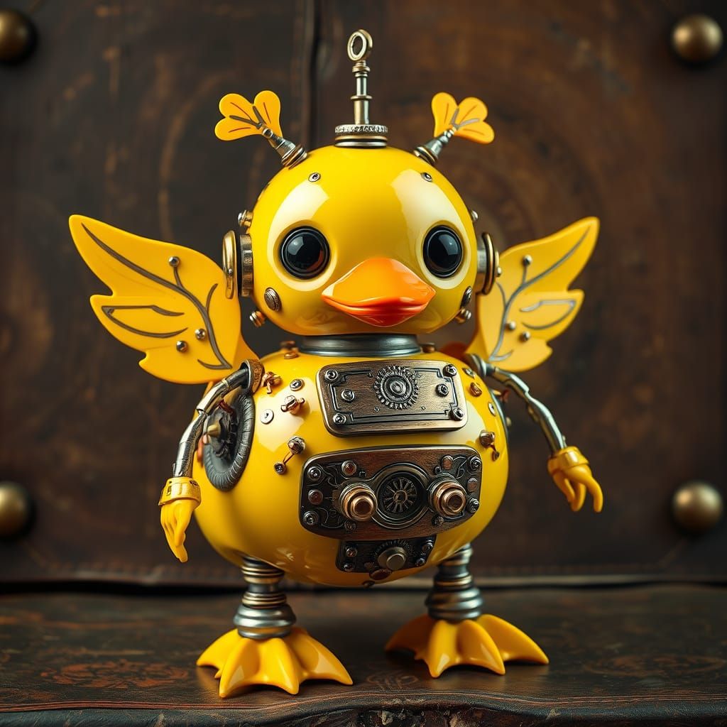 Yellow and Silver Duck