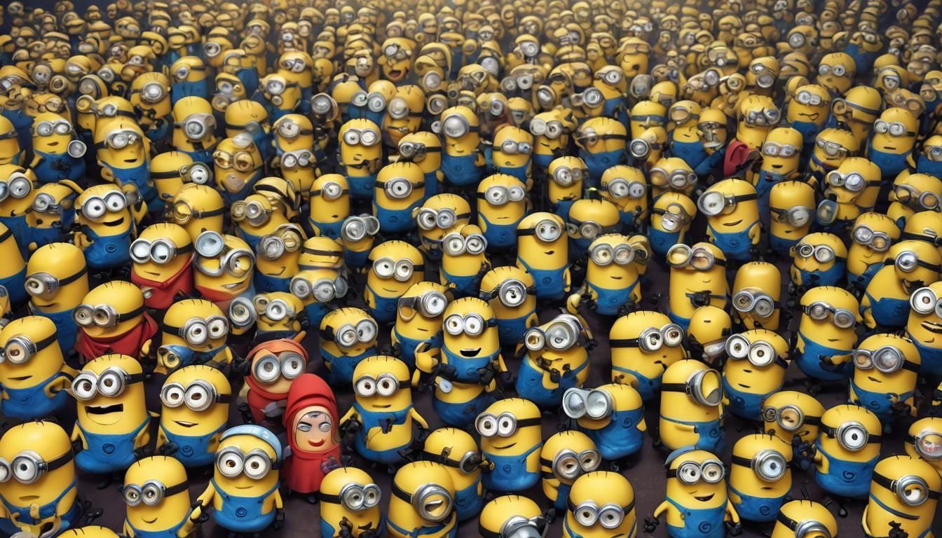 Princess Minions in Anime 3D Digital Art