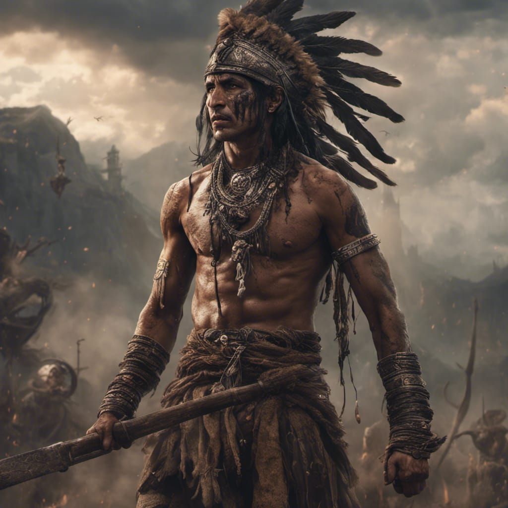 Epic Indian Warrior Scene in Digital Matte Painting