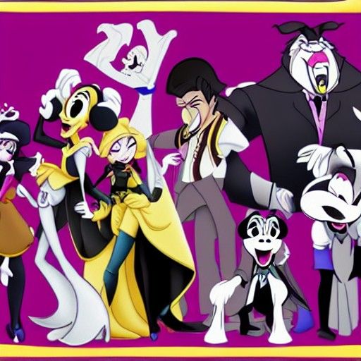 Disney Villains in Danganronpa Style